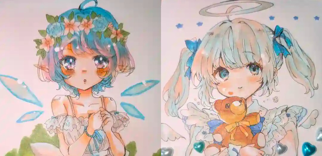 可愛い女の子のイラストや動物のイラストを描きます 可愛い女の子のイラスト、癒やされる動物のイラストを描きます。 イメージ1
