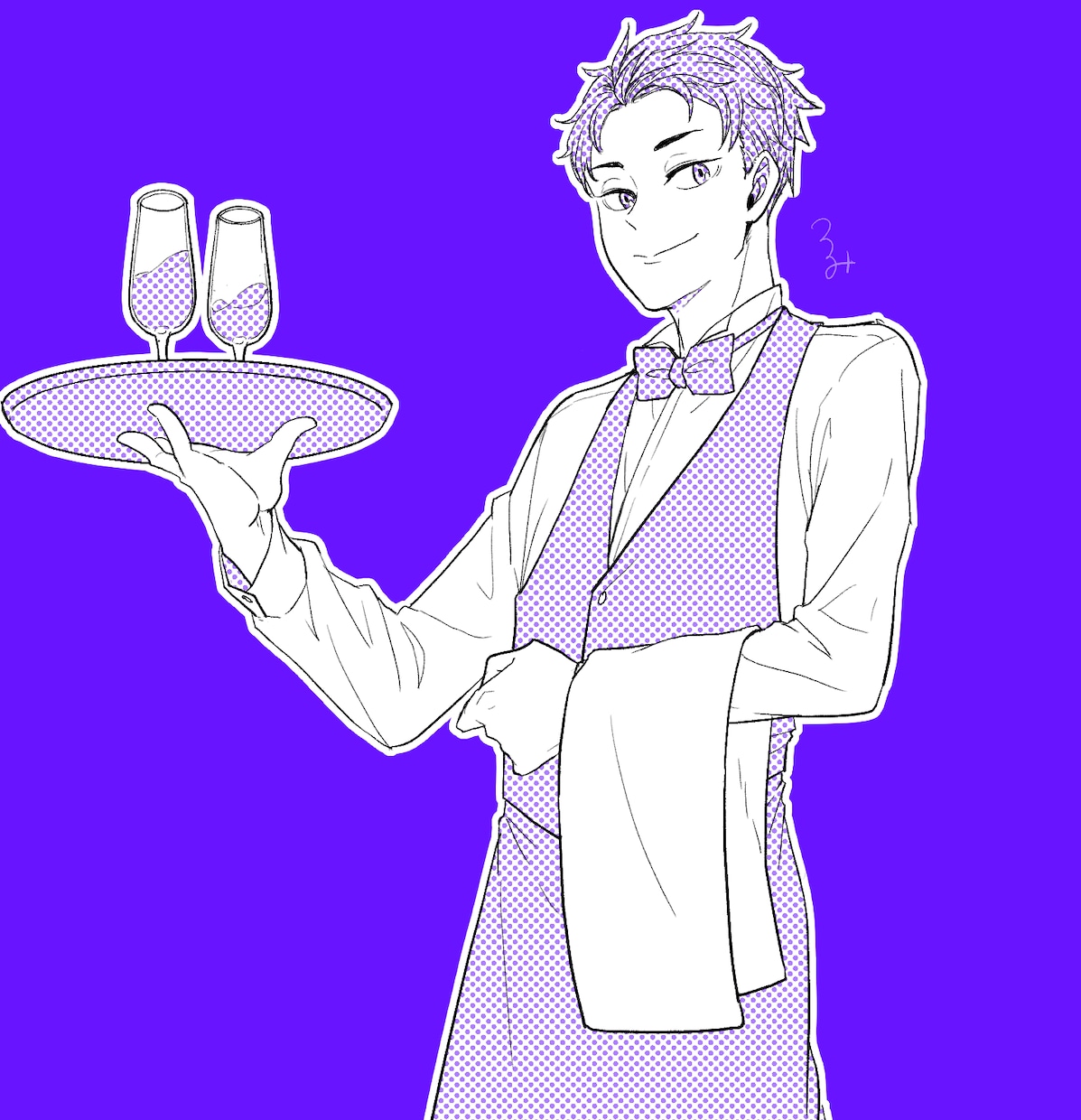 安い☆早い☆お洒落☆シンプルなイラスト描きます 【即購入可】同系色のイラストでオシャレを演出します！ イメージ5