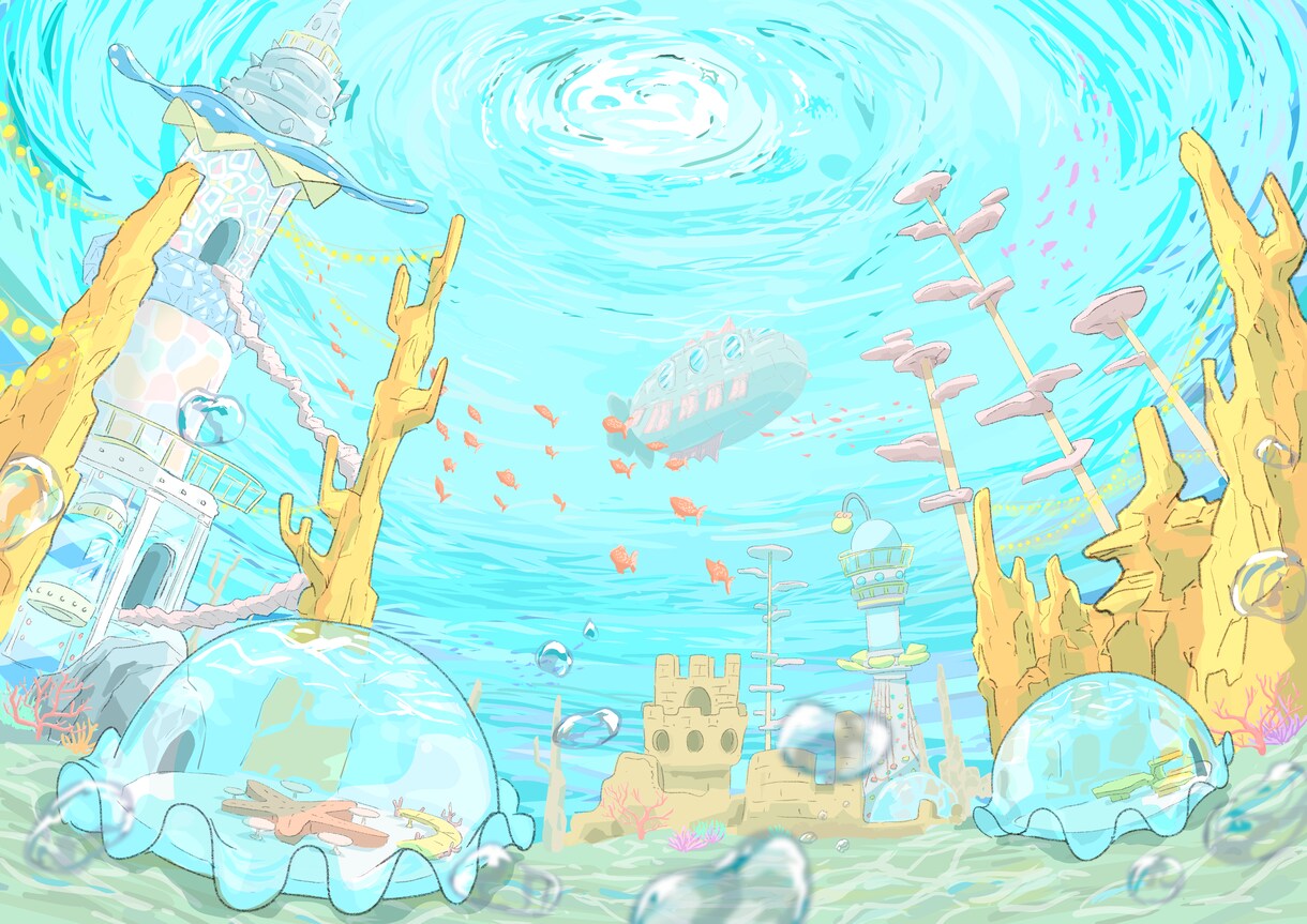 映える背景描きます シンプル〜緻密な背景までご相談内容に応じてお描きします！ イメージ9