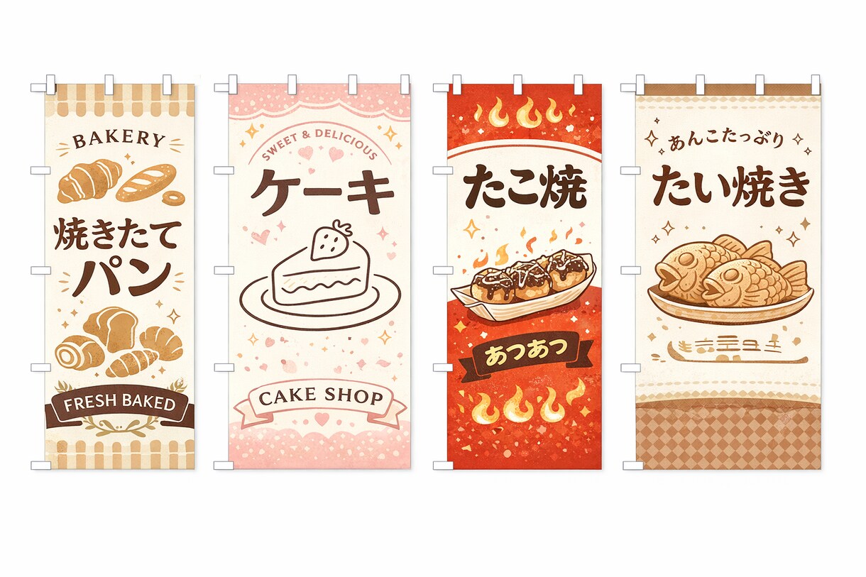 のぼりデザイン作成します お店の顔！看板となるのぼりデザイン作成します イメージ1
