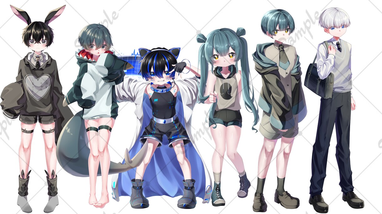 色んな用途で使える立ち絵を素早く描きます 細かいご要望にも丁寧に迅速に対応します！ イメージ2