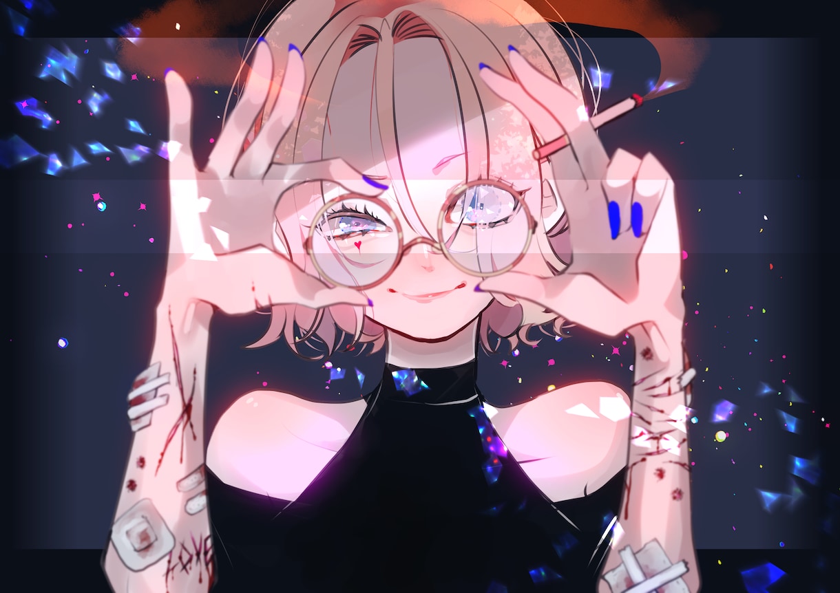 イラストのご依頼募集してます カラフルで少しダークな雰囲気が得意です･･･♡ イメージ9