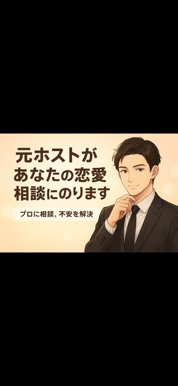元ホストの経験から幅広い恋愛相談に乗ります 元ホストと恋愛相談！多くの女性との経験からお話します！ イメージ1