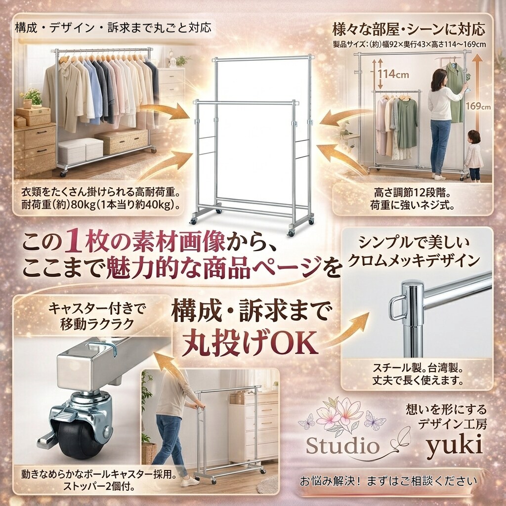 他社と差をつける魅力。伝わり選ばれる画像制作します 商品の魅力を引き出す画像作成。(メイン1枚、サブ画像6枚) イメージ6