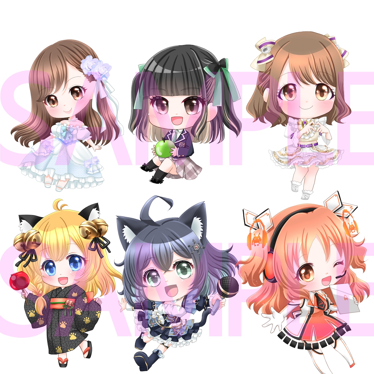 ちびキャライラスト描きます アイコン・ミニキャラお描きます！ イメージ4