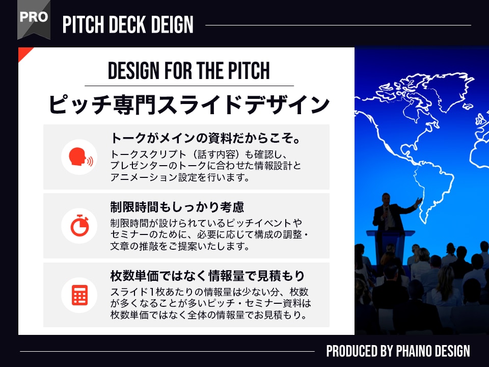 自信をもってプレゼンに挑めるピッチ資料を作ります オンラインセミナーや投資家向けピッチを控える方に！ イメージ2