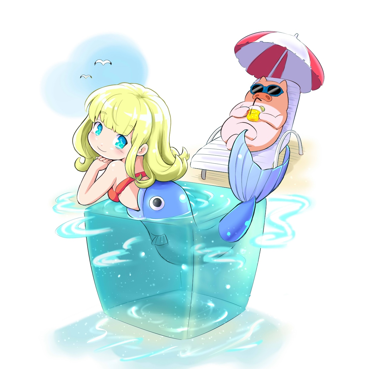 歌ってみたのイラストお描きいたします youtubeやヘッダー壁紙にインパクトあるビジュアルを！ イメージ4