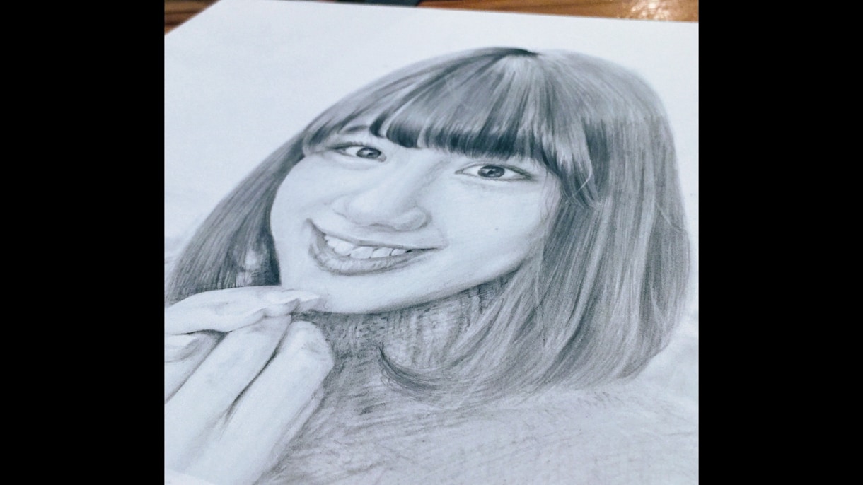 人物、ペットの似顔絵を鉛筆画で描きます SNSのプロフィール写真、挿絵などにも喜ばれております イメージ4