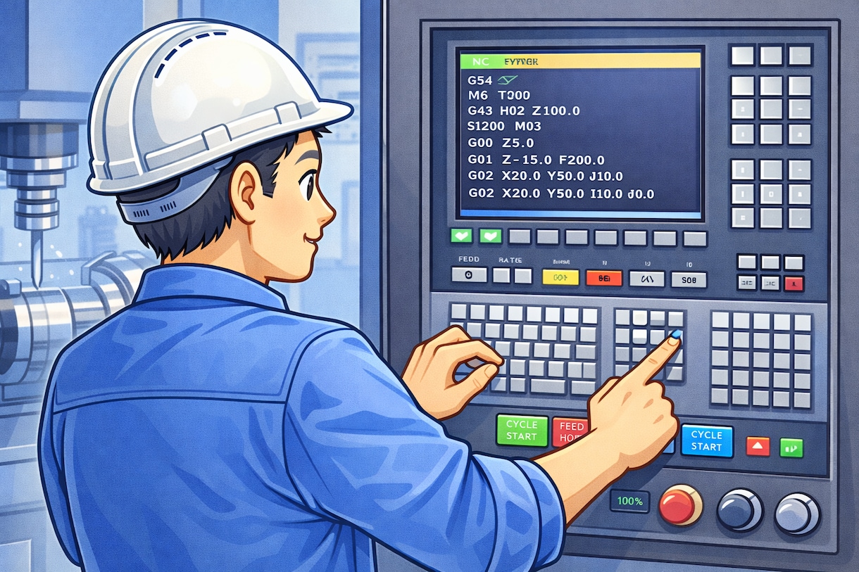 NCプログラムの基礎を教えます 複雑なNCプログラムも簡単にレクチャー！！ イメージ1