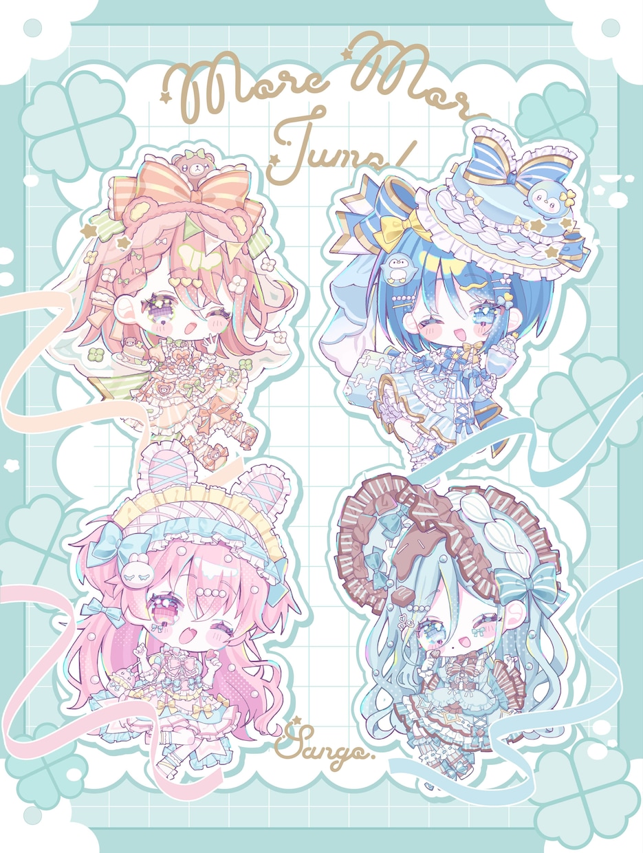 ふわふわかわいいキャラクターイラストを描きます キャラデザ・VTuber・動画用イラスト・デフォルメなど イメージ5