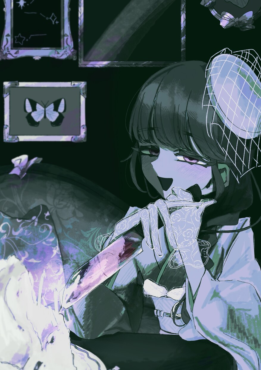 OC等イラストを描きます アナログ感のあるザラザラとした雰囲気、不穏描写が得意です！ イメージ1