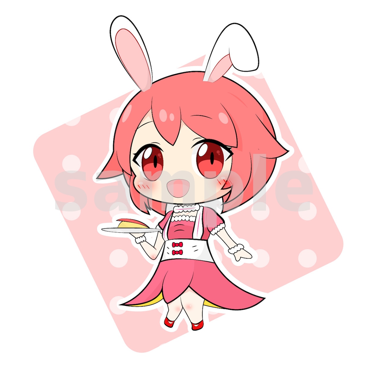 SNSで使える！ミニキャライラスト制作します SNSのアイコンにぴったりな、萌えるかわいいイラストです！ イメージ4