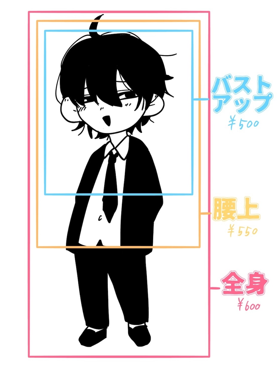 あなた好みのキャラクターを描きます お手頃価格でイラストを描かせていただきます！ イメージ3
