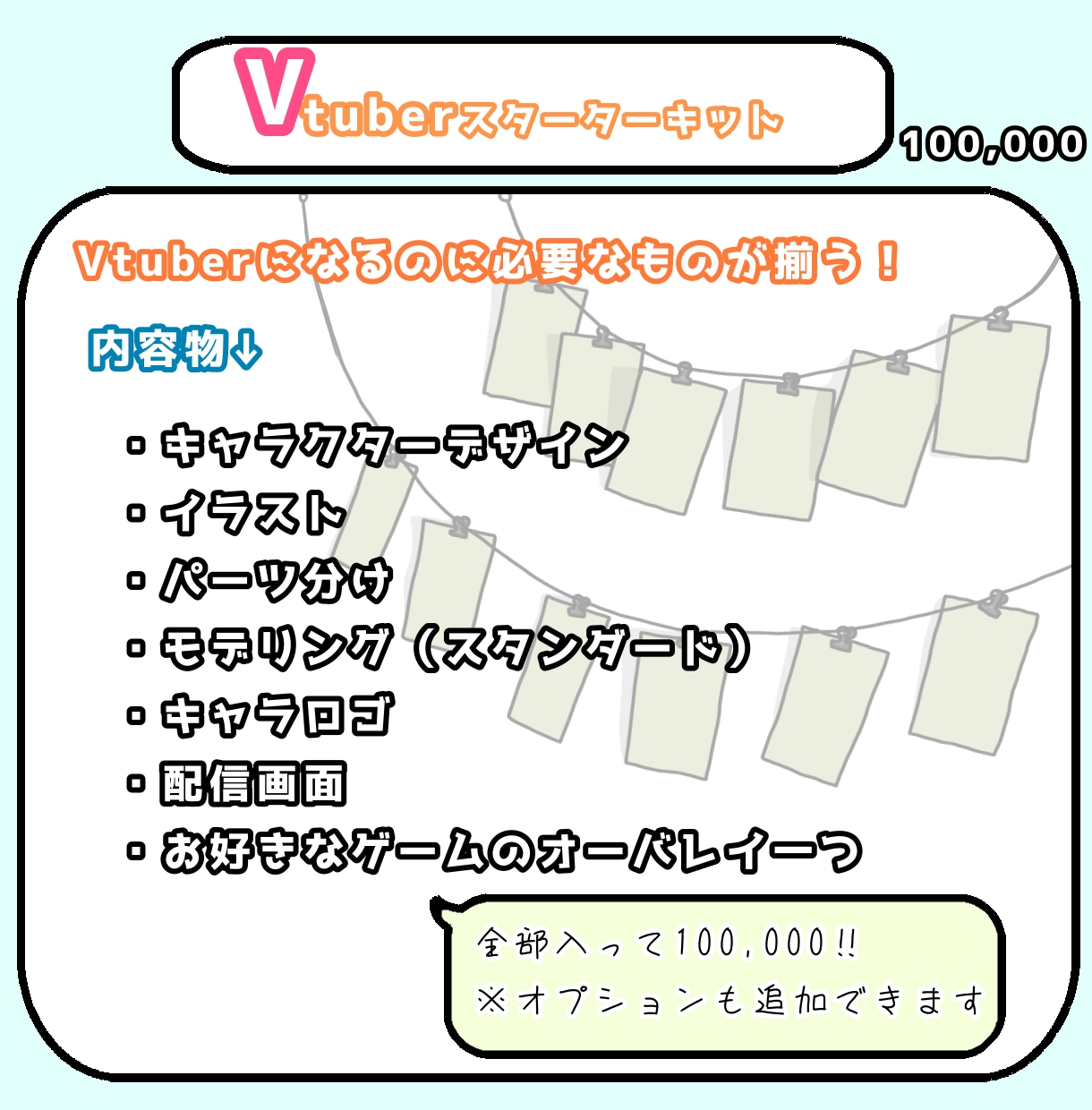 Live2Dモデルの作成お受け致します モデリング、イラスト、配信画面など必要なものが揃います！ イメージ5