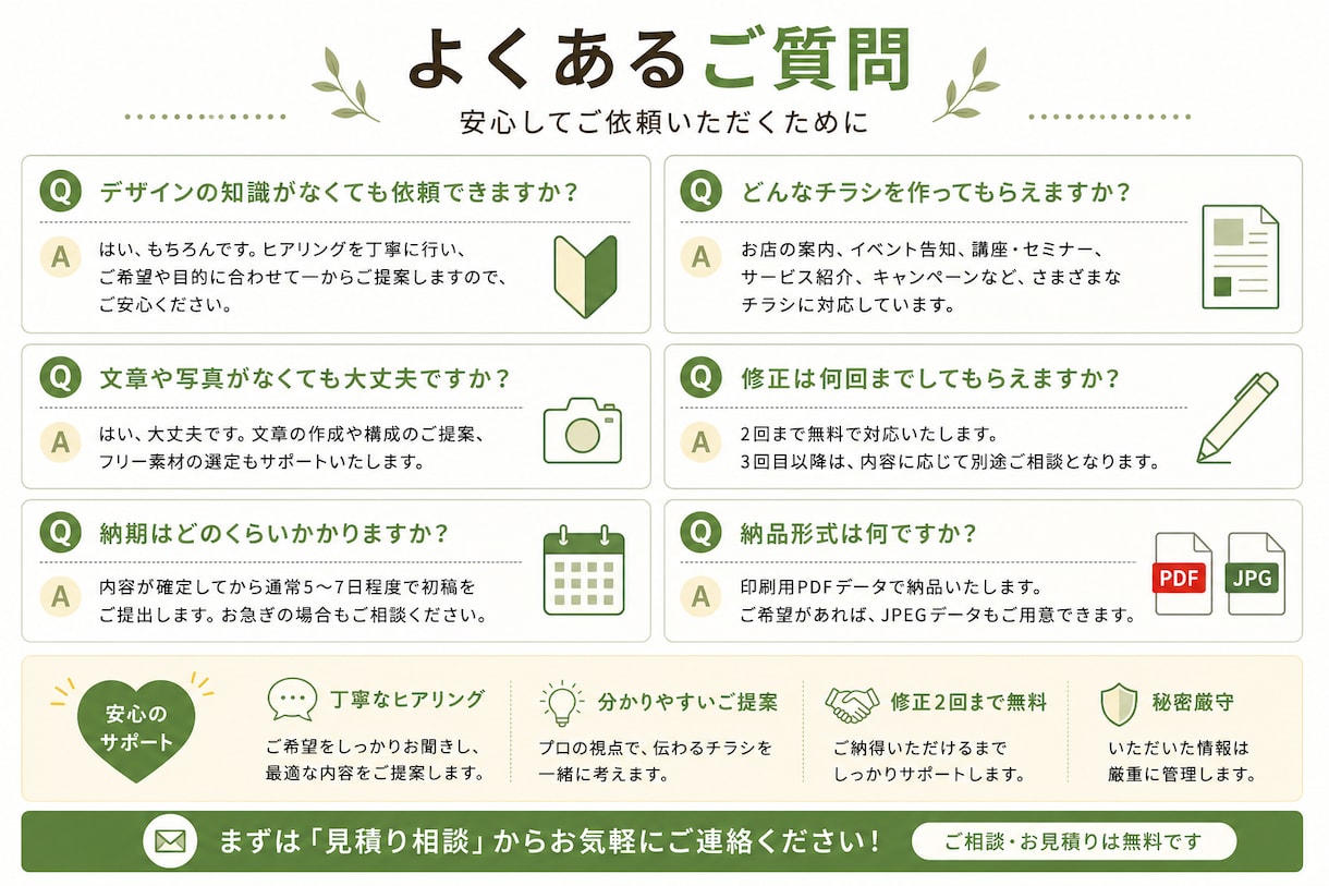 伝わる販促チラシを制作します 文章と構成で魅力をわかりやすく整理 イメージ7