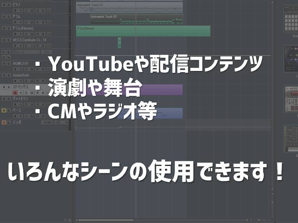 完全オリジナル！BGMを作成します 色んなシーンでご使用いただけます イメージ2
