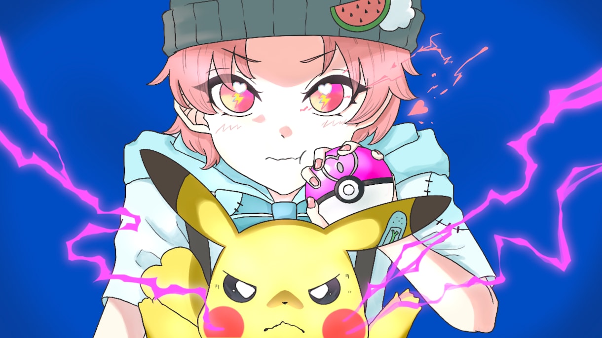 本家風サムネイル作成します 歌ってみたなどで使用するサムネイルイラストを作成いたします！ イメージ2