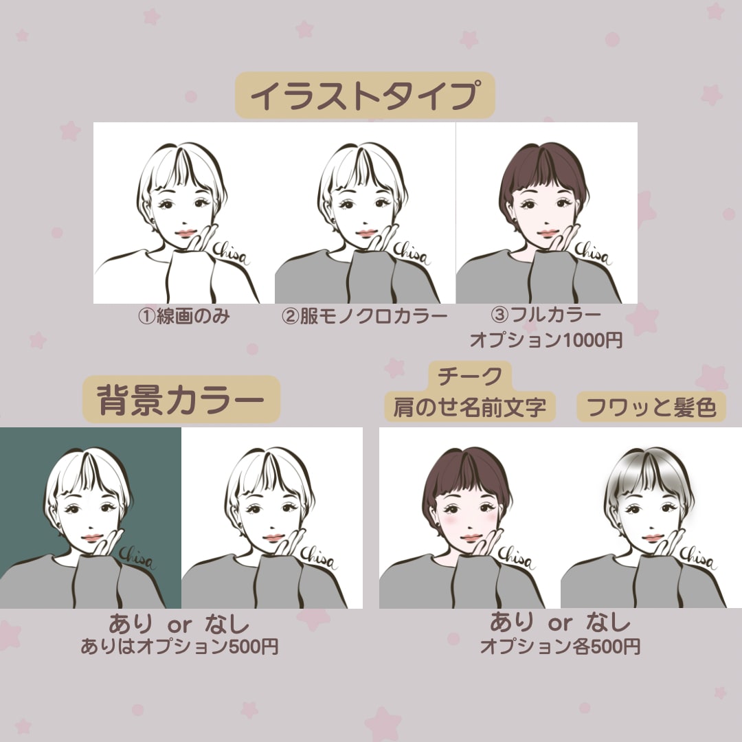 お洒落⭐︎似顔絵アイコンお描きします 即日〜2日納品！美しくカッコよく描きます♡ イメージ3