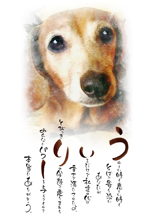 お洒落な水彩画加工★大切な名前を詩にします 世界で一つの名前の詩に想いをのせて… イメージ6