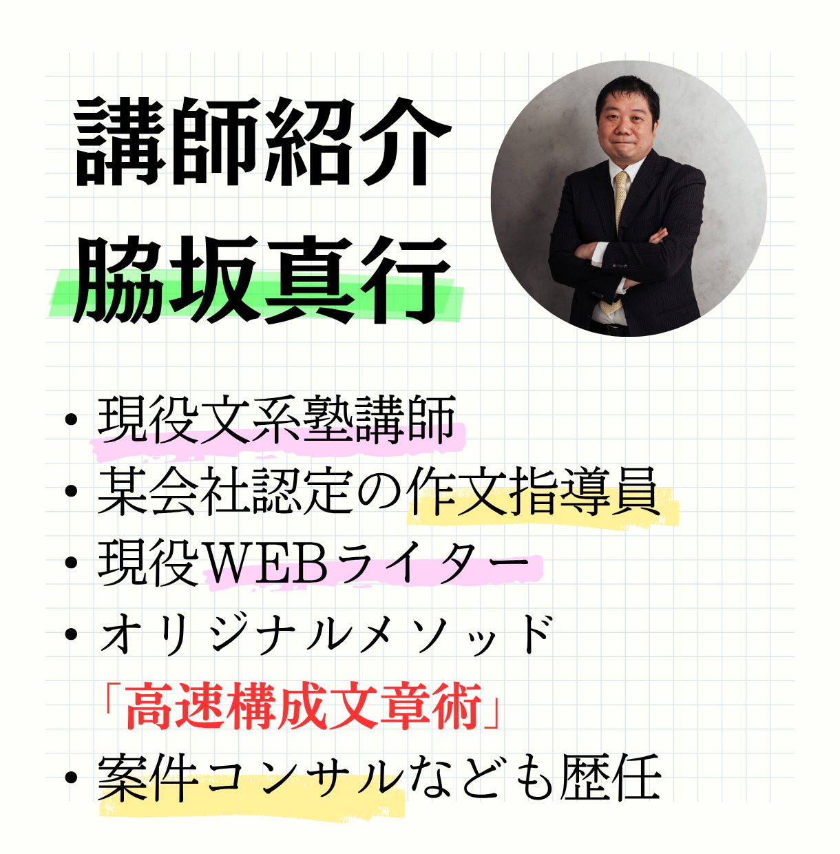 全受験対応の小論文・作文の添削＆指導をします 書くことが苦手でも簡単に素早く文章が書ける「高速構成文章術」 イメージ2