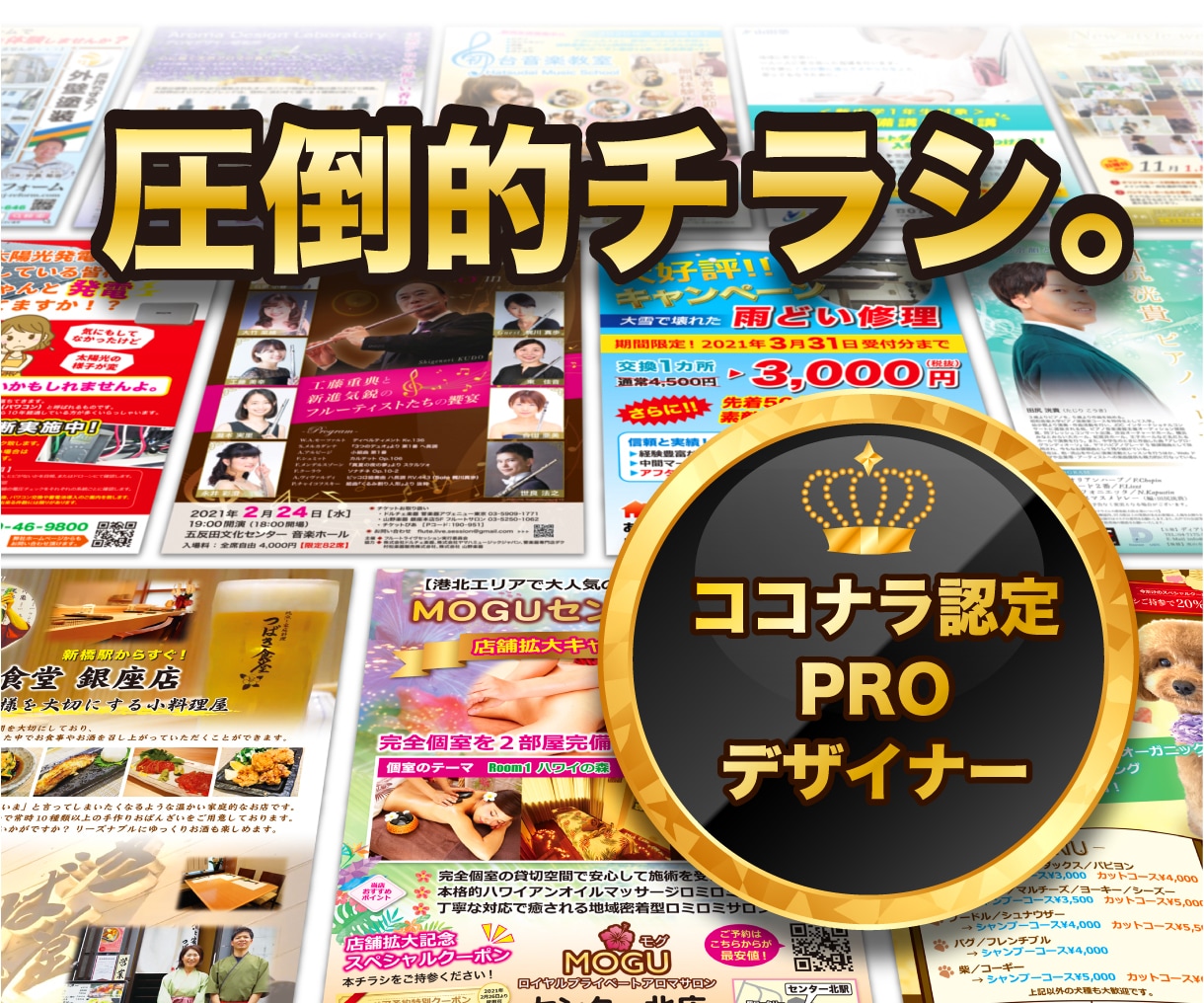 圧倒的チラシ！認定PROデザイナーがお作りします 【修正回数無制限！高品質で低価格なデザインをあなたに！】 イメージ1