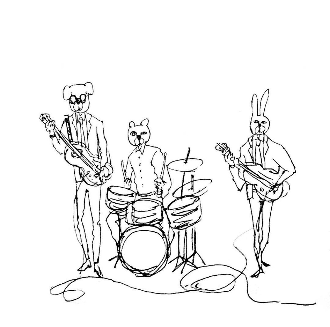 モノクロほっこり 味のある 動物イラスト 描きます シンプルなゆるいイラスト ペット似顔絵 OK イメージ5
