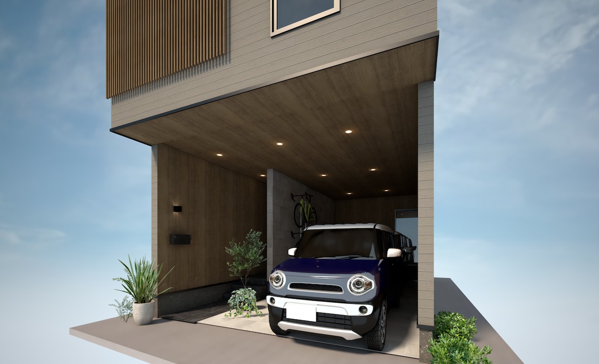 住宅建築等の3Dパース作成します 外観パース、内観パースをお好みのイメージで作成します！ イメージ4