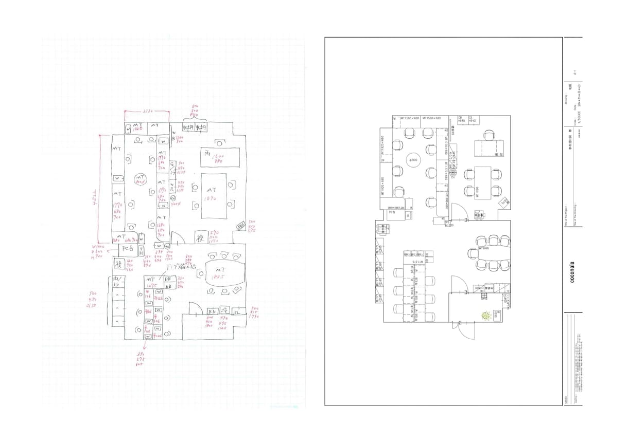 現役オフィス専門デザイナーが現事務所を図面化します 今の事務所を見える化して問題点を洗い出ししませんか？ イメージ2
