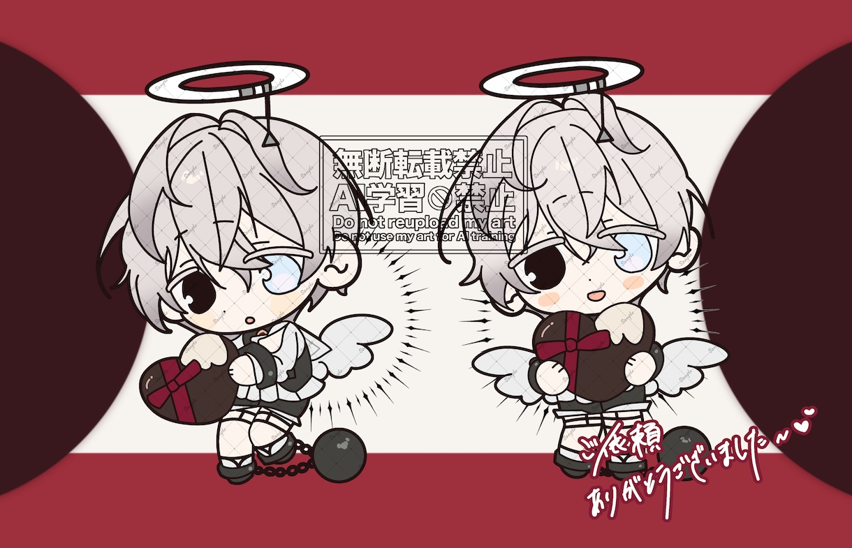 超絶可愛いちっちゃいキャラクター描きます ぷにっとかわいいちっちゃいキャラクターをお描きします！ イメージ3
