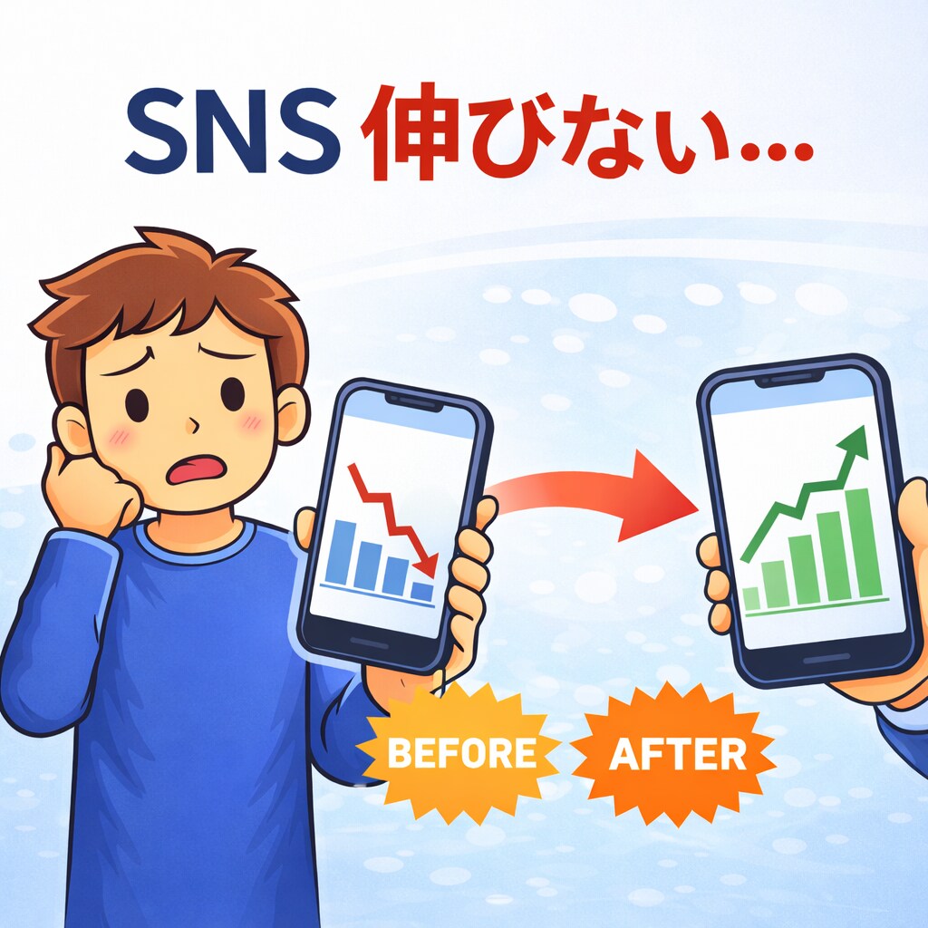 SNSプロフィールを改善/伸びない原因を改善します フォロワーが増えない理由を徹底解明 イメージ1