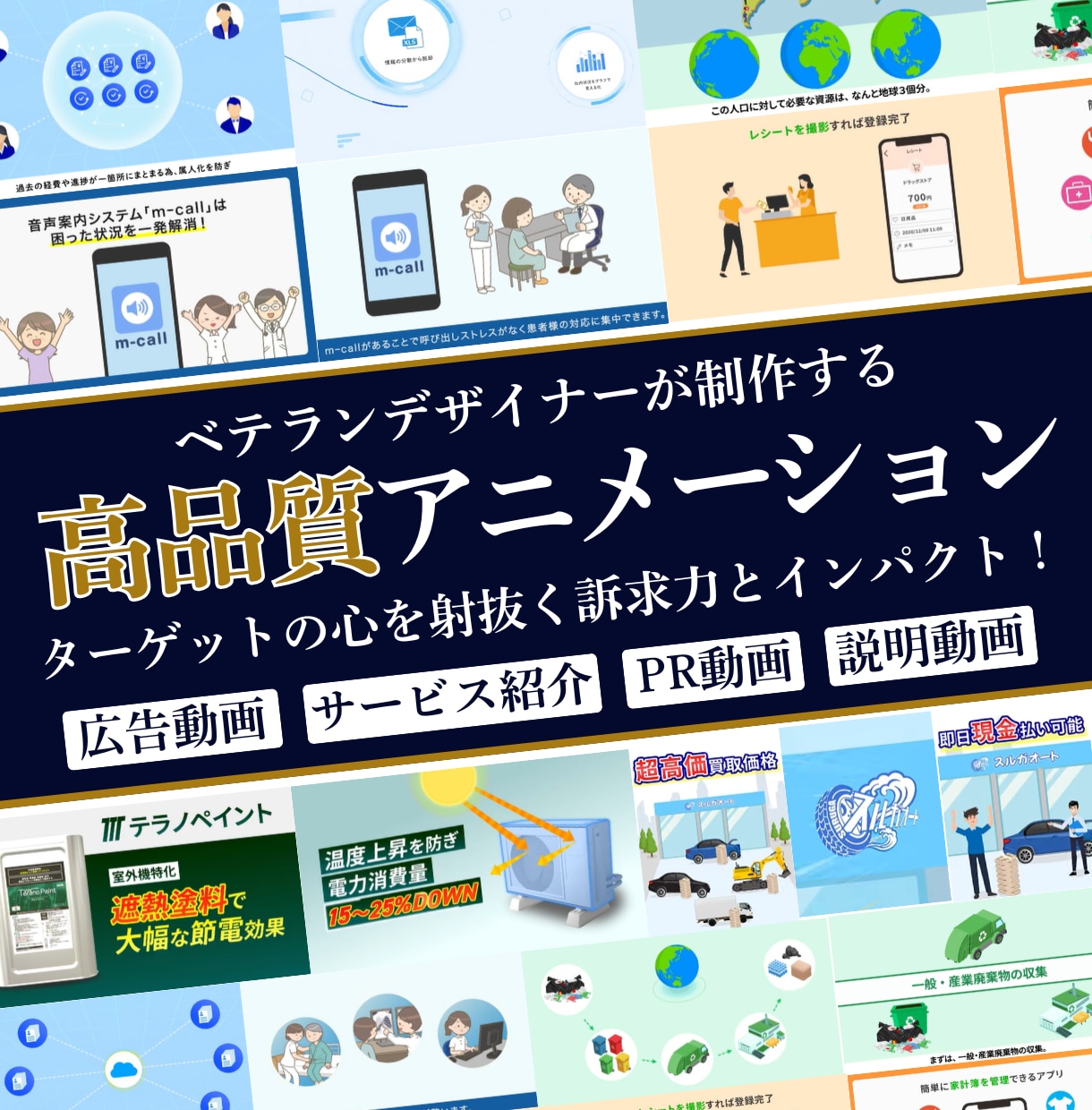累計実績250件超！グッと引き込む動画を制作します 実績豊富なデザイナーが視聴者を引き込む動画を格安で制作します イメージ1