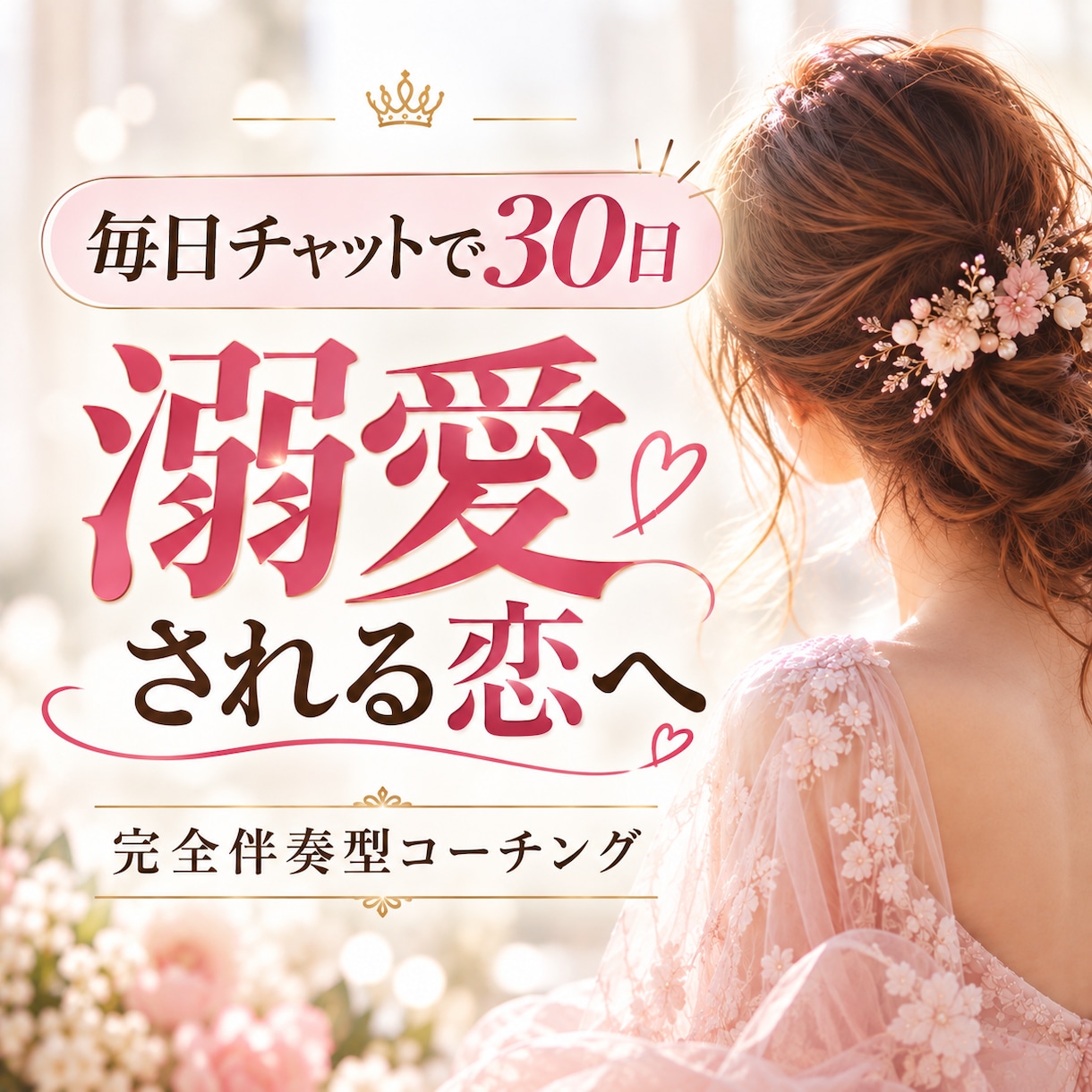 30日間チャットで恋愛を完全伴走します 男性心理×自分軸で追う恋から愛される恋へ イメージ1