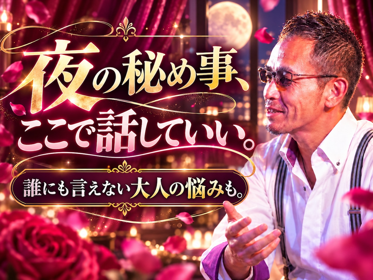 大人の女性✖️恋愛・性も・人生も密かに答えます 今更聞けない男心や夜の事。MVP・裏家業…全仮面を脱いで聞く イメージ2