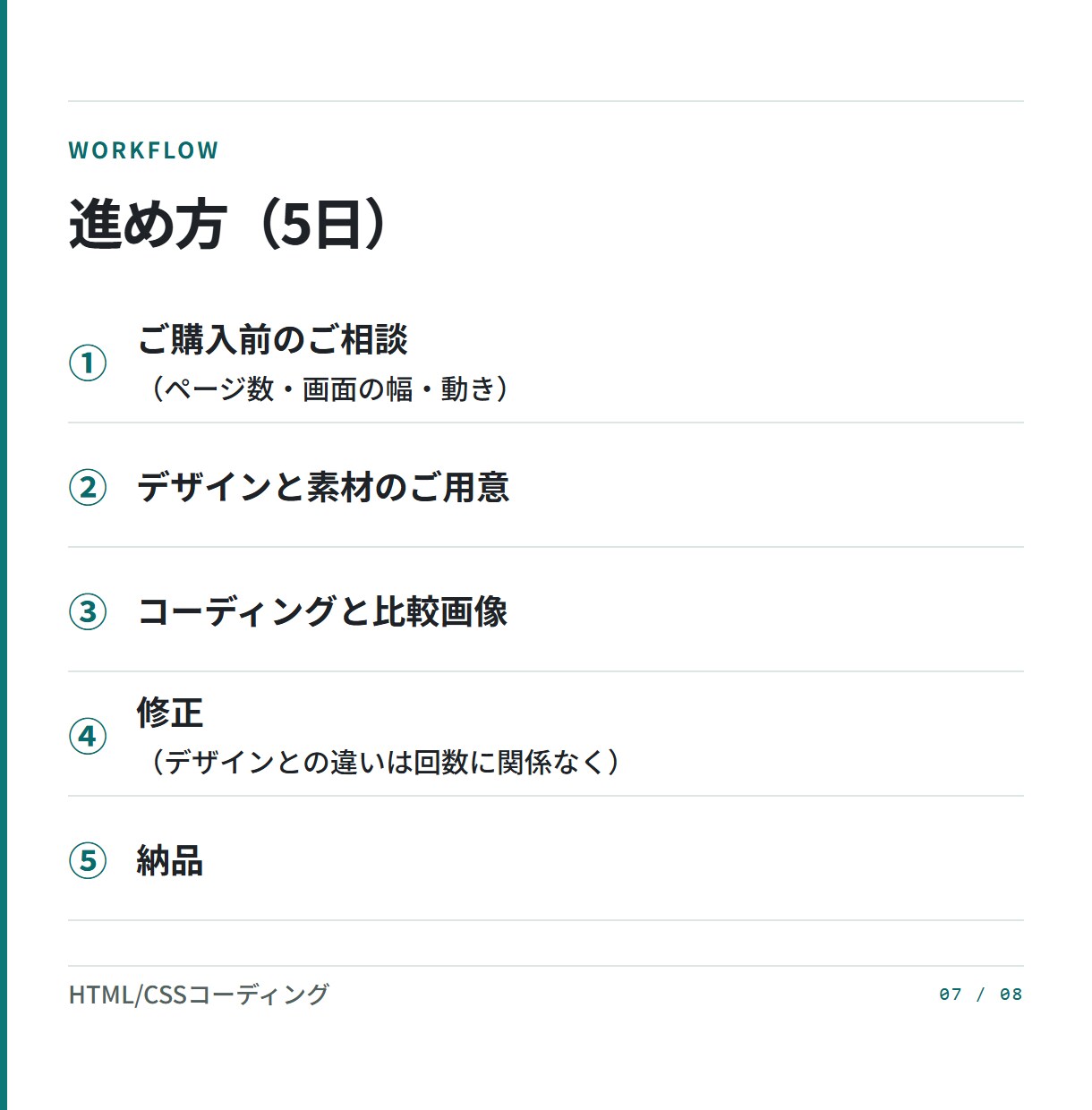 デザイン通りにHTML/CSSでコーディングします Figma・XD・画像から｜スマホ対応込み イメージ7