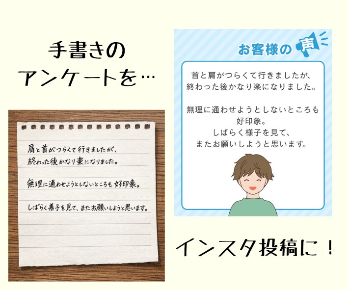 Canvaでサクッと!文章からSNS画像を作ります 1月24、25、28日の発注なら24時間以内で納品! イメージ3