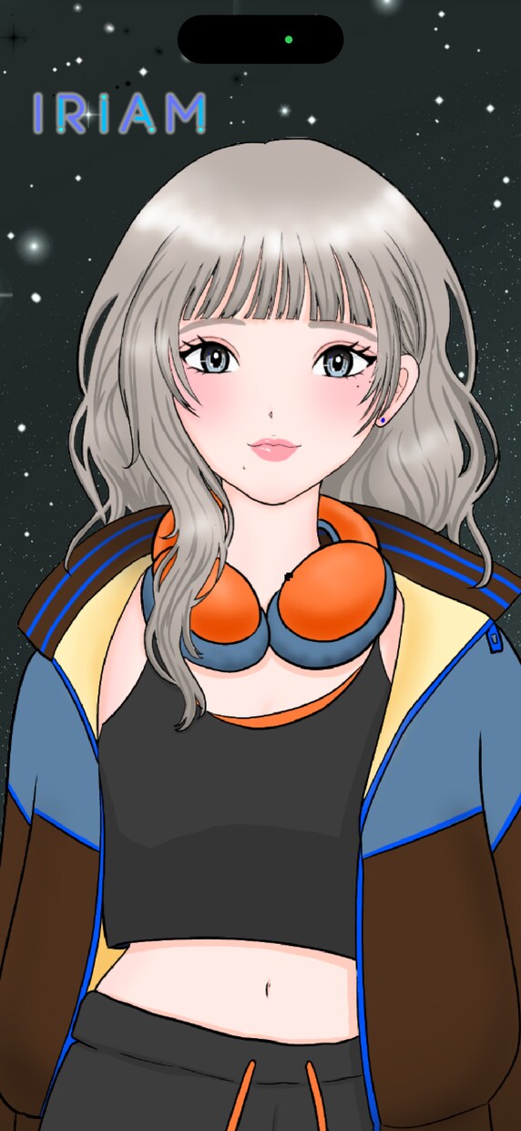 パーツ分けなしでVtuberの立ち絵のみを描きます モデリングやパーツ分けなどなしの、全身の立ち絵のみです イメージ1