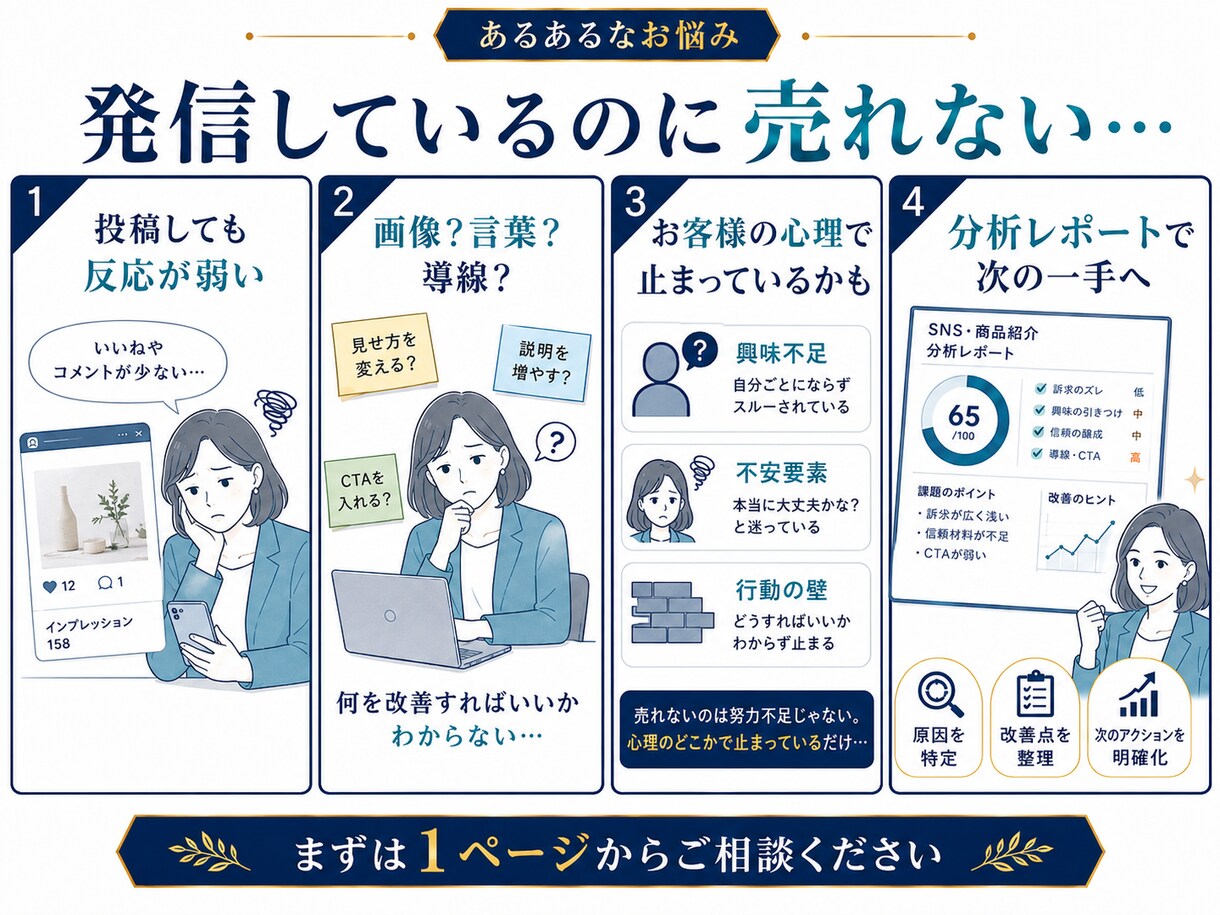 売れない原因を分析レポート化します 脳科学×マーケティング視点で改善点を見える化 イメージ7