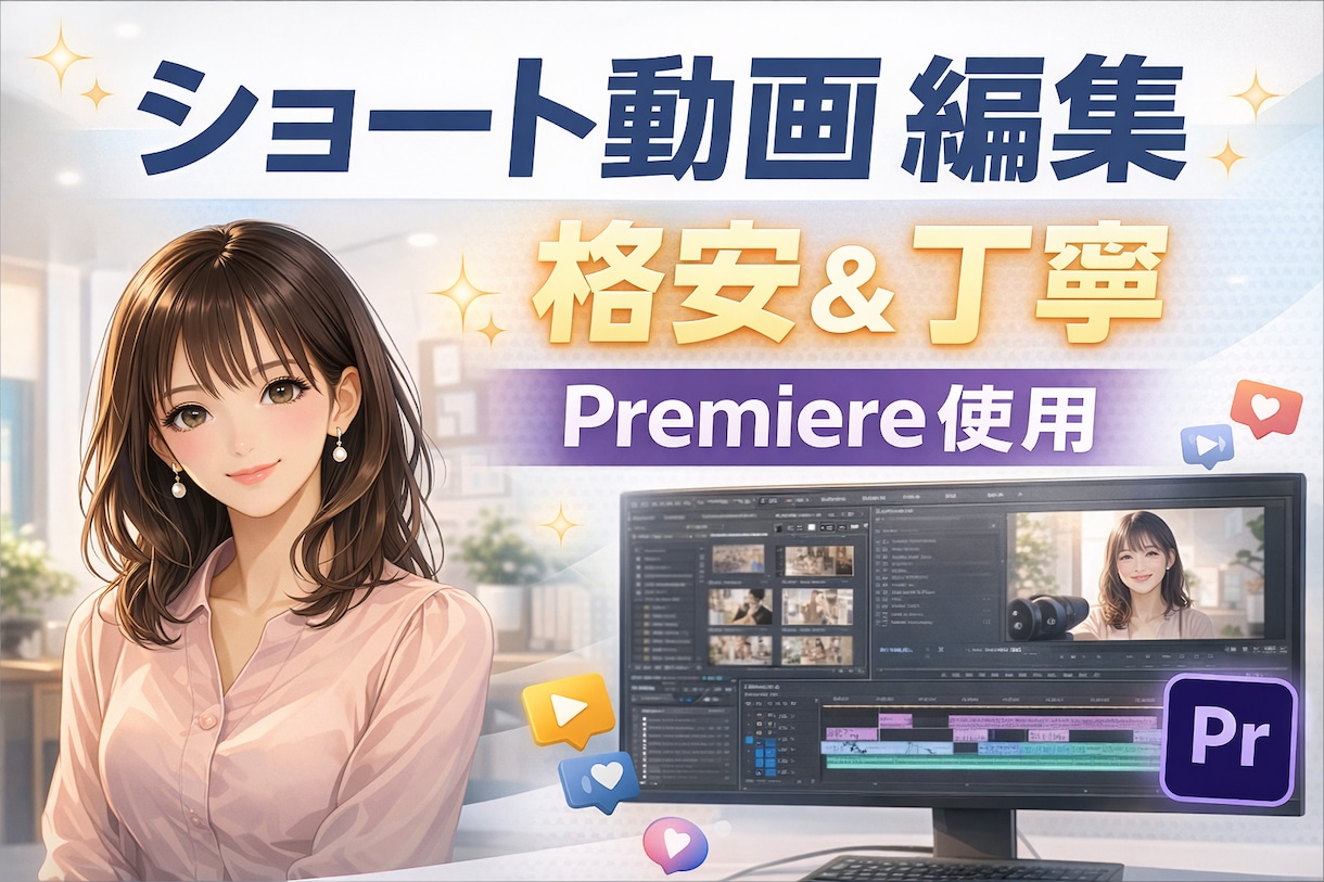 ショート動画を格安で丁寧に編集します 迅速な対応、スピード納品します イメージ1