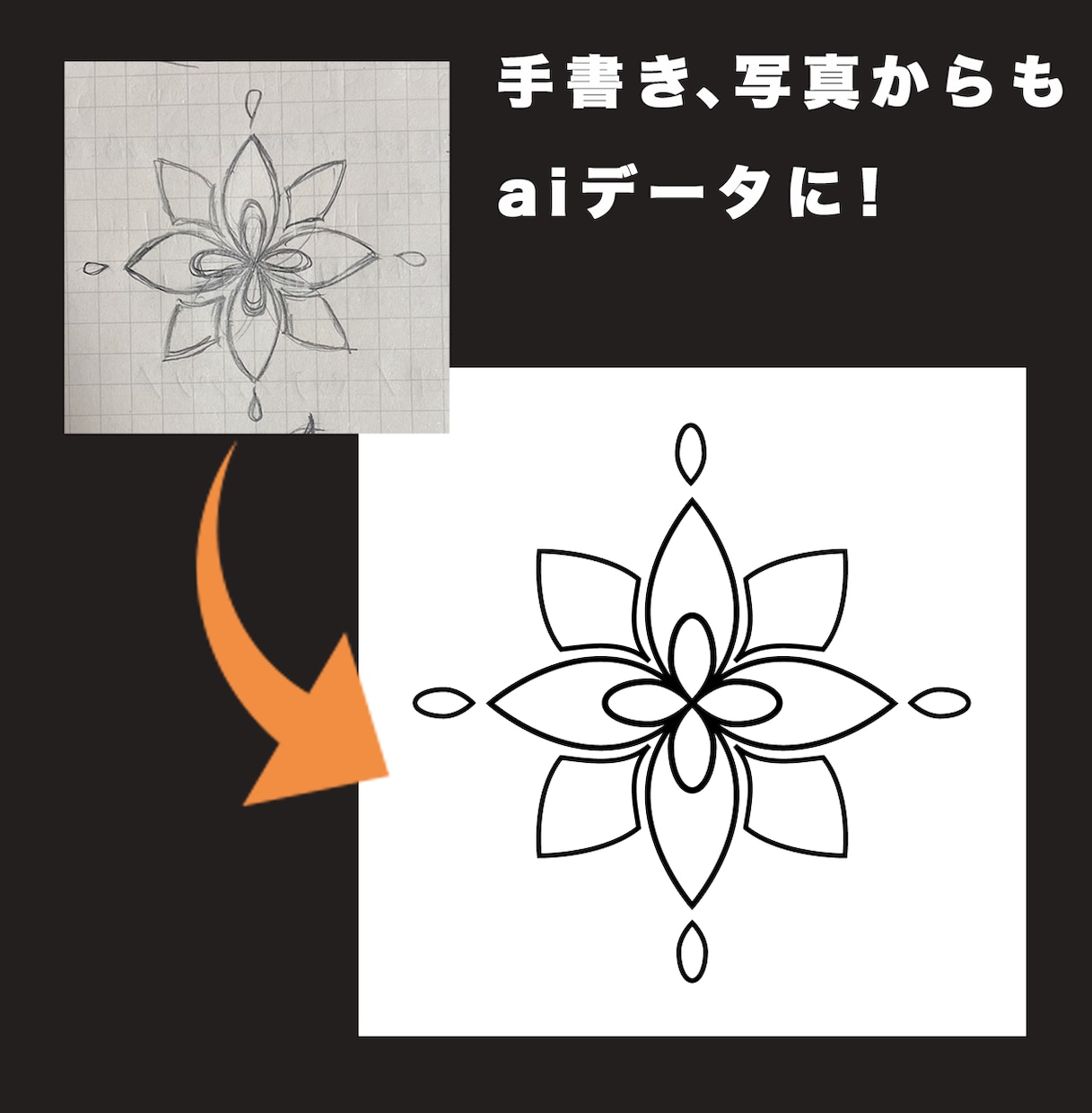 画像・写真からAiデータ制作します 丁寧、低価格でAiデータが必要になったら是非！ イメージ4