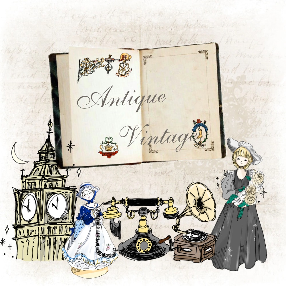 アンティーク・ヴィンテージなイラストを描きます ！！SNSのアイコンやショップカード、挿絵にも^ ^ イメージ1