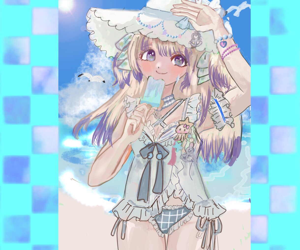 可愛くて目を引くポップなイラスト描きます サムネイルや歌ってみたなども雰囲気作りならお任せです。 イメージ8
