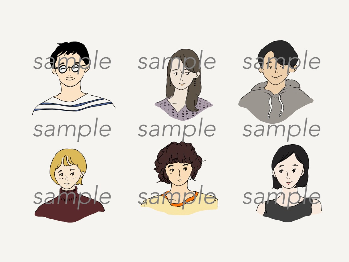 シンプルで優しいタッチのイラストを描きます 似顔絵・アイコン・ウェディングボード等、幅広く対応します イメージ2