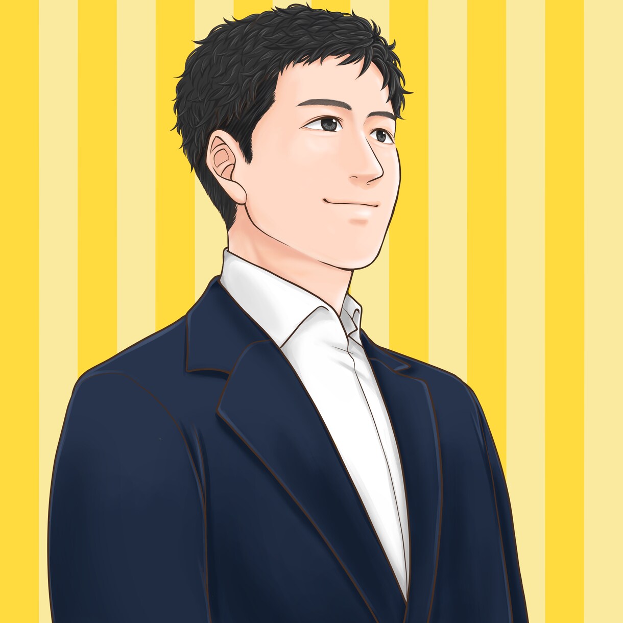名刺にも！好印象なコミック風似顔絵描きます 漫画雑誌で佳作受賞経験有り　プロフィール画像でお悩みの方に イメージ5