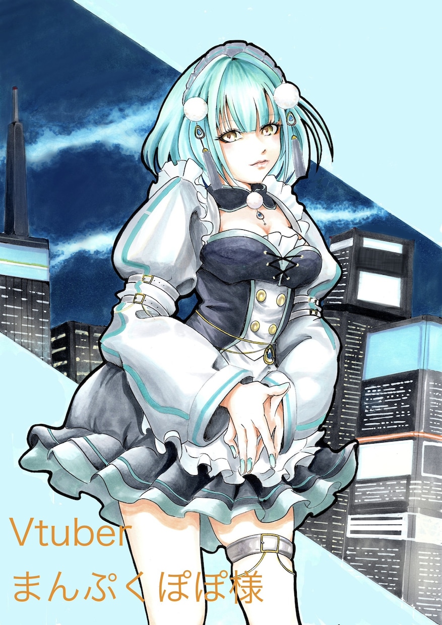 商用利用OK！漫画のようなイラストを作成します 少し懐かしいようなアナログ風イラストを描きます イメージ3