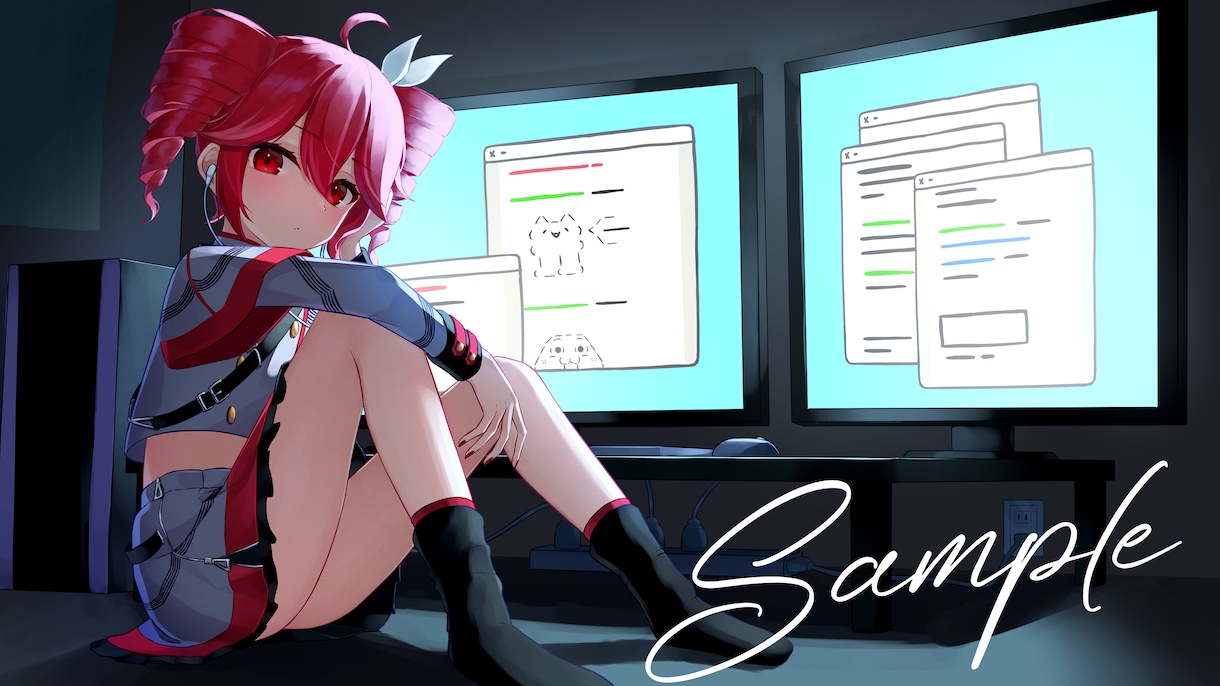 アイコンやMVのキャラクターメイン一枚絵を描きます インターネット活動を雰囲気に合ったイラストで手助けします イメージ4