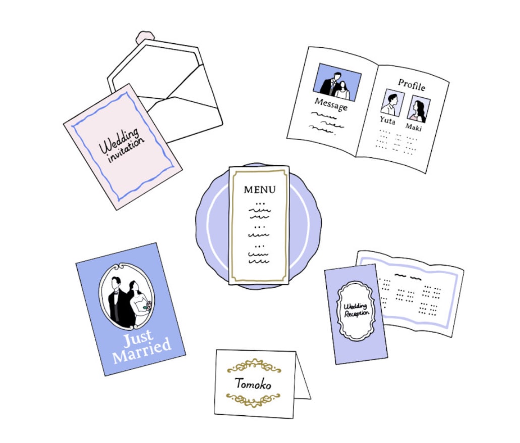 卒花嫁だからわかるペーパーアイテム受付ます テンプレートで準備が楽しくはやく終わる！ イメージ1