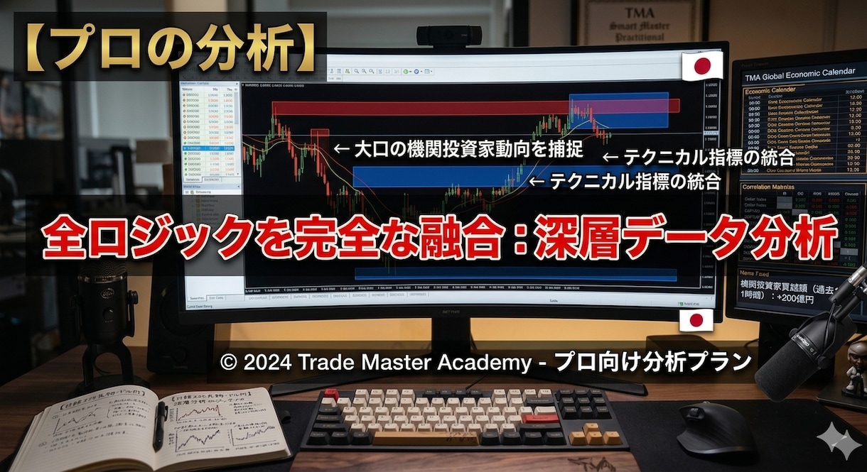 機関投資家の足跡を可視化！相場の本質をAIが捉ます 大口の仕掛けを自動解析。迷いなきエントリーをサポートします。 イメージ1