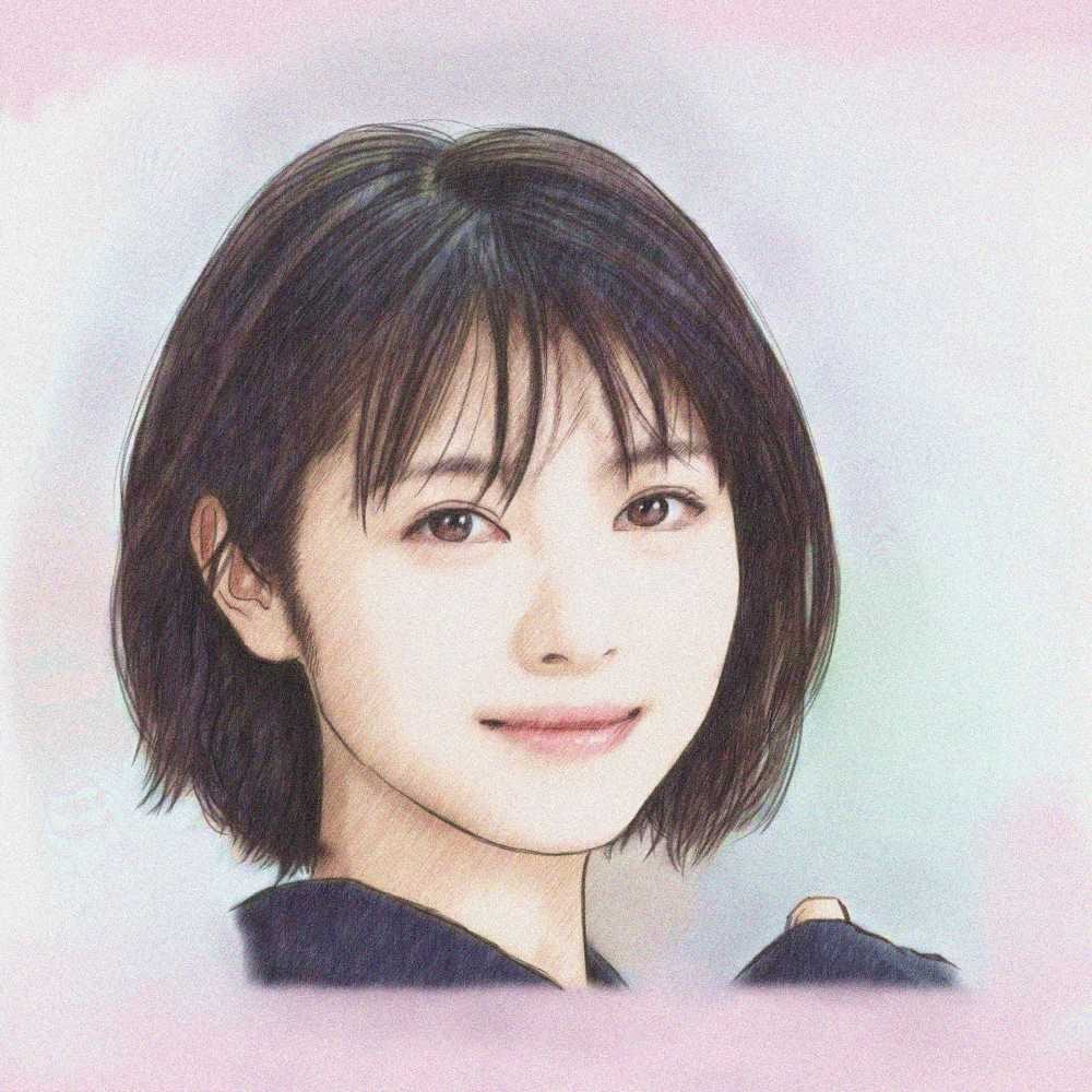 透明感！「パステル+色鉛筆+水彩」似顔絵作成します お気に入り写真をイラスト化でアイコンや記念品に！ イメージ1