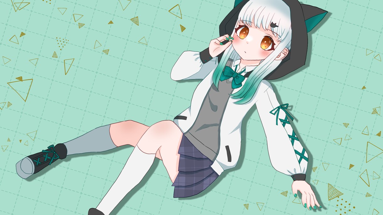 一枚絵を制作致します 歌ってみたMVや配信サムネイル等に！ イメージ2