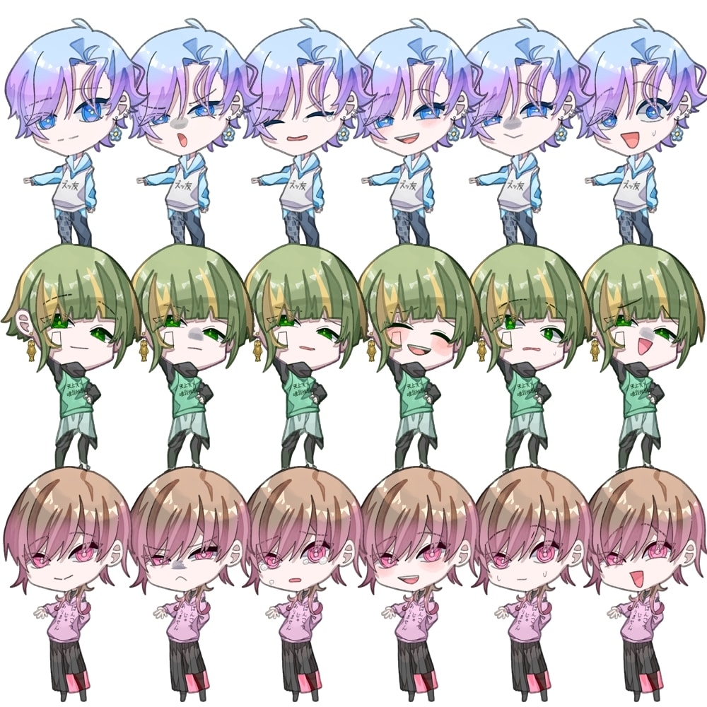 アニメ塗りの目立つSDイラスト描きます 商用利用OK！3種類の絵柄が選べる！ イメージ7